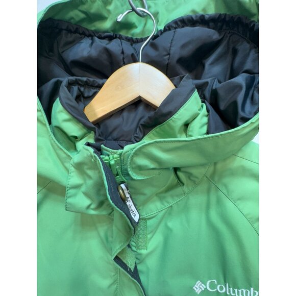 Columbia Sportswear Company Women's Waterproof Hooded Jacket Size M Green Fleece - Picture 12 of 15